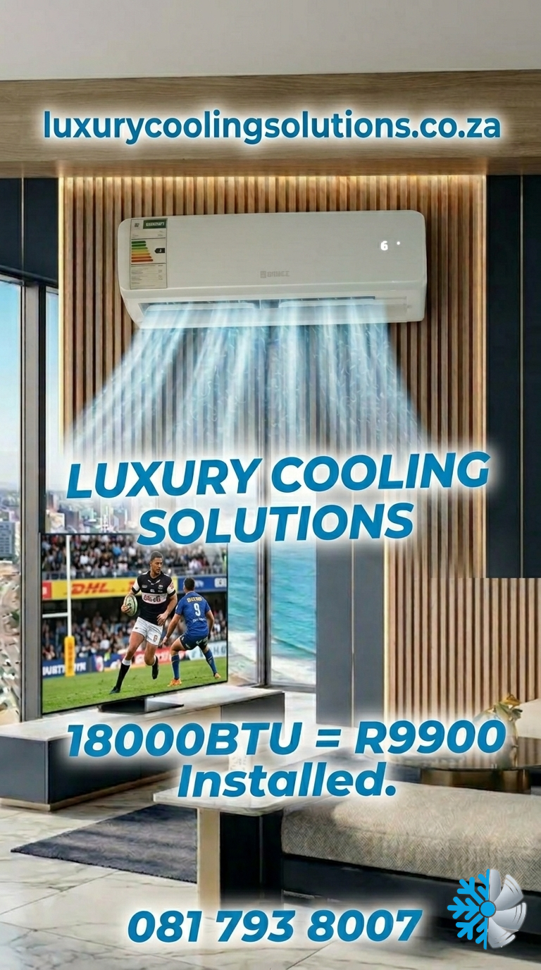 Lounge/Dining Room Air Conditioner 18,000BTU Breez - Installed! In Durban R9900